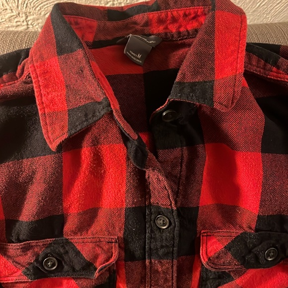 Bundle 2 Flannel Shirt S Plaid Long Sleeve 100% cotton - Picture 3 of 3